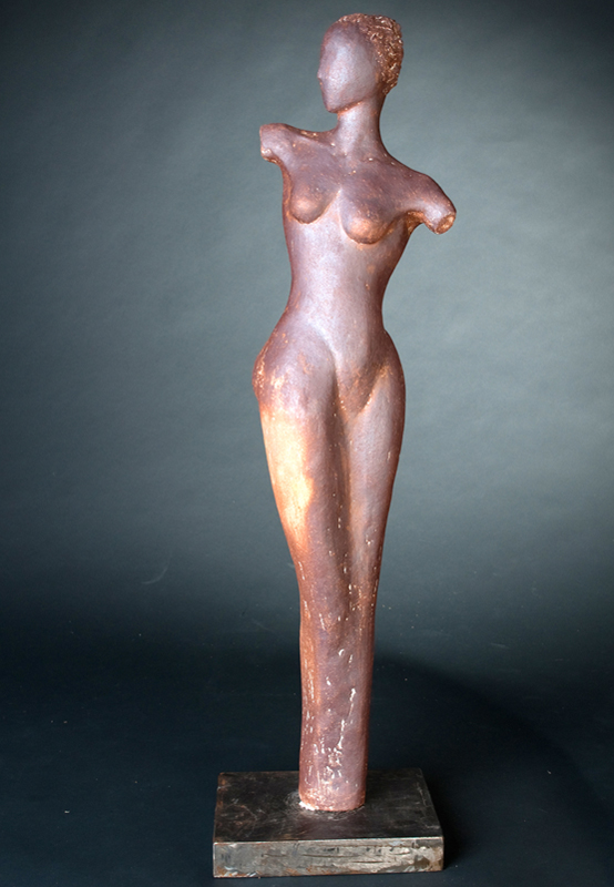 Simon Hof: Frauentorso, Bronze
