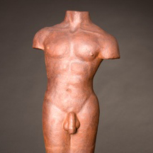 Simon Hof: grosser Männertorso, Bronze