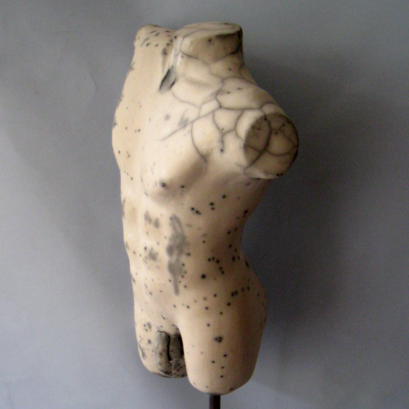 marmor mann torso keramik nackt raku